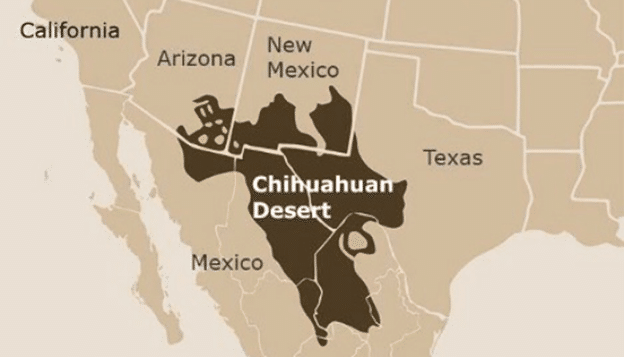 Extent of the Chihuahaun Desert